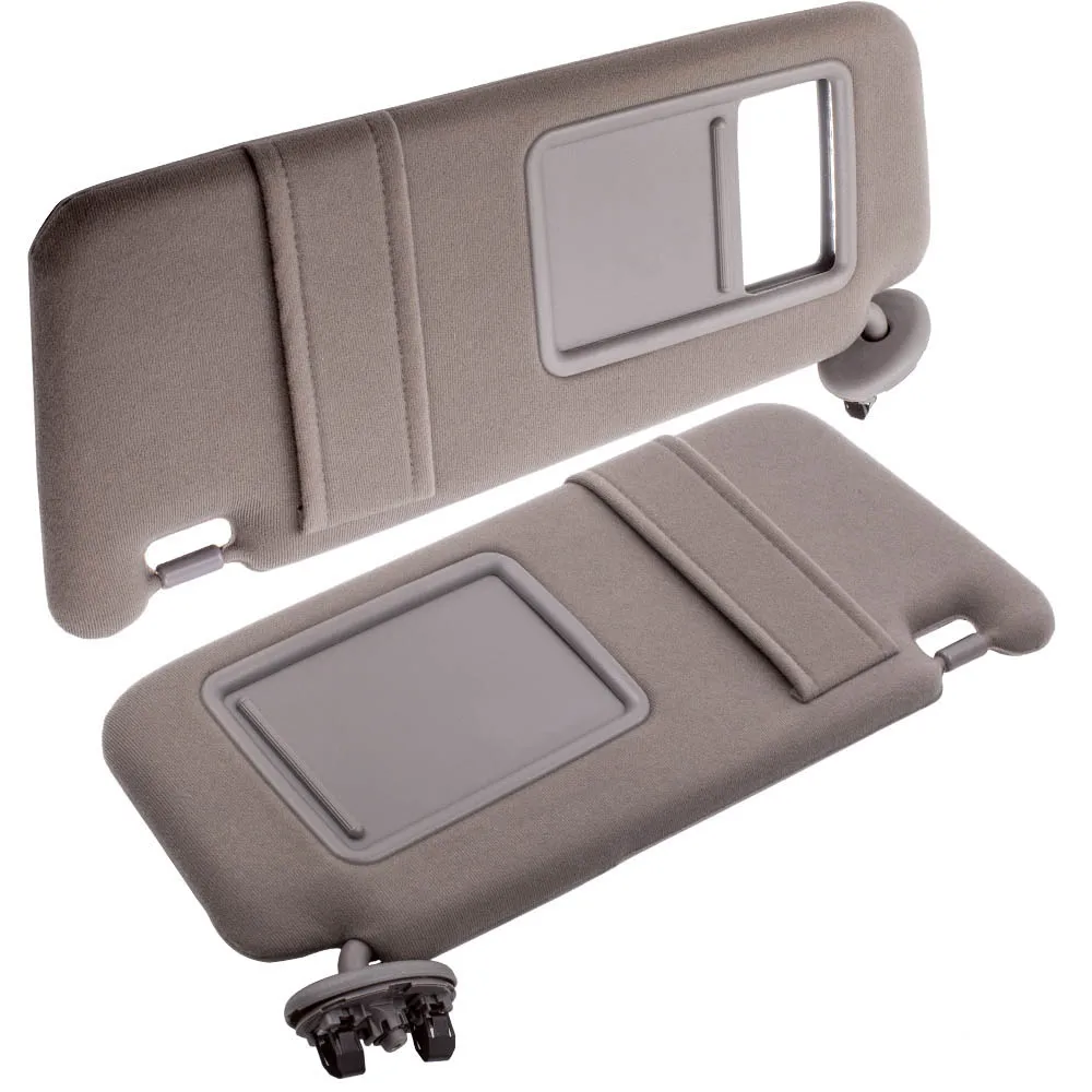 Pair Left & Right Side Sun Visor Gray Fit Toyota Camry 2007 2008 2009