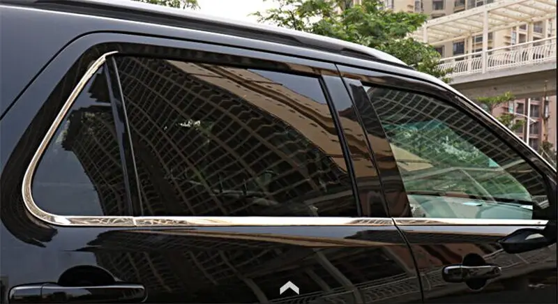 Для Ford Explorer 2011- стальная хромированная нижняя оконная рамка Крышка отделка 6 шт
