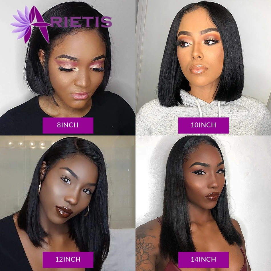 8 inch lace front bob wigs