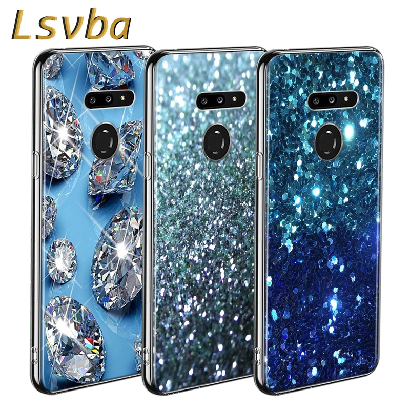 Красивый стиль бриллиантов для LG W20 W10 V50S V50 V40 V30 K50S K40S K30 K20 Q60 Q8 Q7 Q6 G8 G7 G6 ThinQ чехол