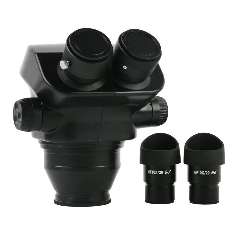 US $140.94 745X 7X50X Super Widefield Stereo Microscope Binocular Head WF10X20mm Eyepiece Rubber Eyeguards Microscope Accessories