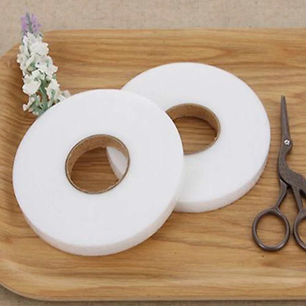 Teramila Double Faced Adhesive Tape 1.2 CM Width 70 Yards Per Roll Synthetic Glued Binding Handmade DIY Craft Quilt Lining
