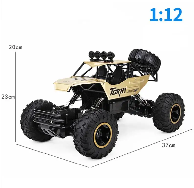 37 см 1:12 RC автомобиль 4WD альпинистский автомобиль 4x4 двойной привод двигателей Bigfoot автомобиль дистанционное управление Модель внедорожный автомобиль игрушки для мальчиков детей