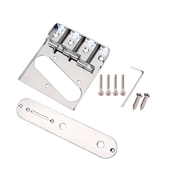 

1 Pc Guitar Bridge Silver Vintage Style Saddle GA405 Guitar Bridge Control Plate Guitar Parts for Guitar Bass Musical Instrument