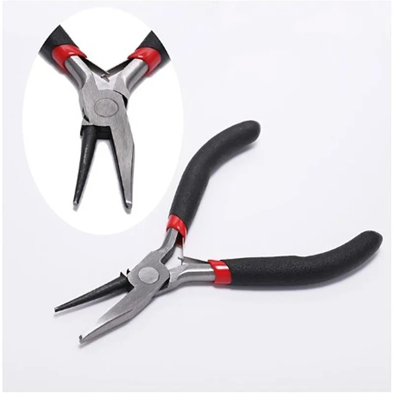 Alicates de punta redonda de acero endurecido al carbono Ferronickel alicates de joyeria herramientas de equipamiento de bricola - Цвет: Round Nose Pliers