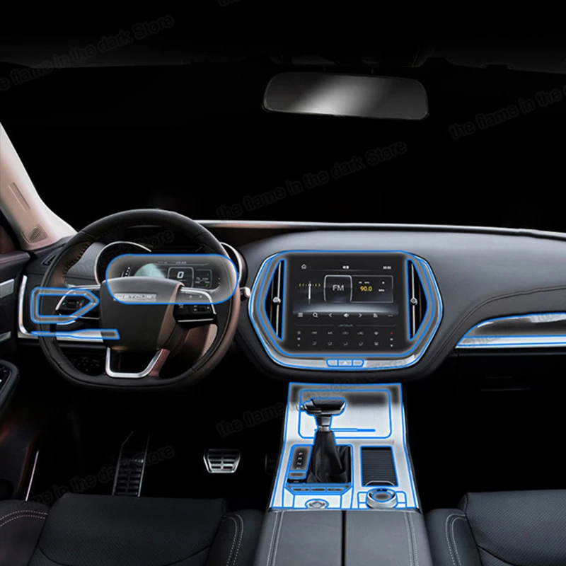 

TPU Car Interior Film Dashboard Gps Screen Gear Panel Sticker Anti-scratch for Chery Jetour X70 X70s 2020 2021