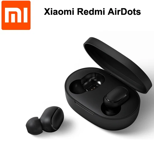 Быстрая Xiaomi Redmi Airdots TWS Беспроводные Bluetooth 5,0 наушники стерео бас с микрофоном Handsfree AI управление