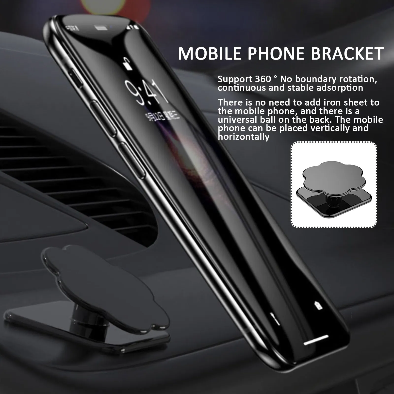 

Magnetic Car Phone Holder Air Vent Stand Magnet Dashboard Car Mount Desk Wall Sticker Mobile Phone Car Support Holder