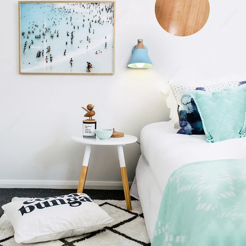 Скандинавский настенный светильник Macaron лофт промышленные настенные бра для