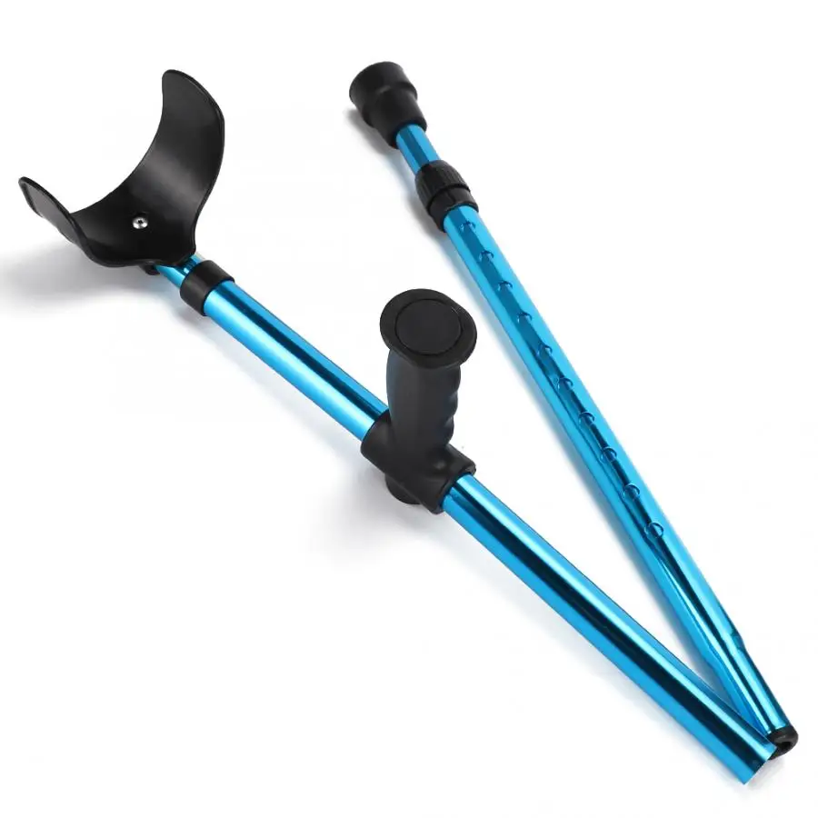 Collapsible Telescopic Folding Cane Adjustable Underarm Walking Stick Aluminum Alloy Crutch for Elderly Disabled walking cane underarm crutches