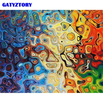 

GATYZTORY Magic House Oil Painting DIY Draw HandPainted Coloring Art Picture Landscape Paint by Number On Canvas Home Decor