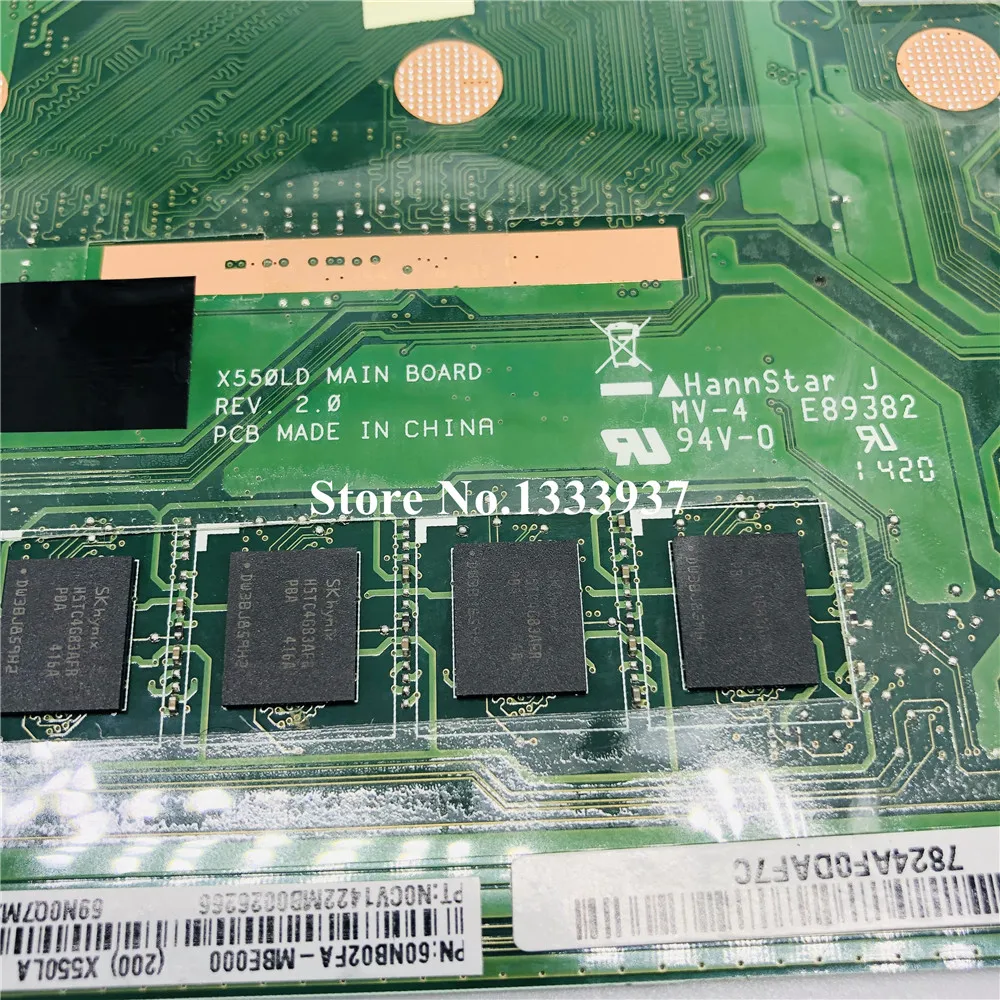 incredible  X550LD Laptop motherboard I7-4500 I7-4510U For ASUS X550LD X550LC A550L Y581L W518L X550LN X550L ma