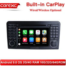 CarExc Android 9,0 радио gps беспроводной CarPlay с DVD для Mercedes Benz ML W164 ML300 ML350 ML450 ML500 2005-2011 GL класс X164