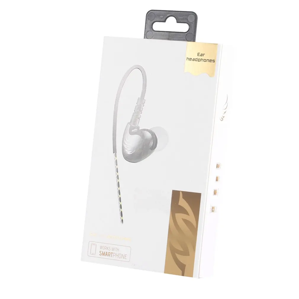 In-ear Earphones with Microphone &amp 3.5mm Jack Heavy Deep Bass Stereo Sport Headphone Headset for Smart Phones W1B | Электроника