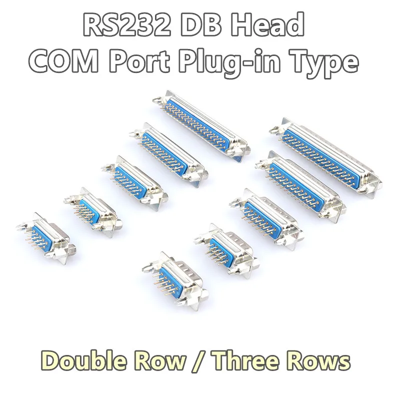 Rs232Db Dp9/25/37 Dritto 180 Gradi Maschio Femmina Connettore D-Sub Connettore Con Arpione Rivettato Porta A Vite Tipo Di Piastra Di Saldatura
