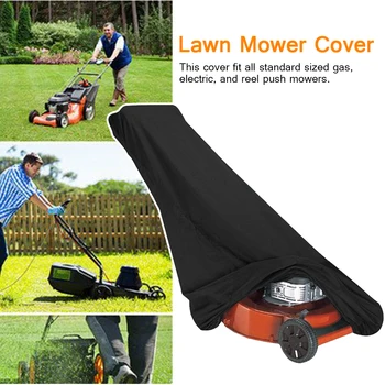 

Lawn Mower Cover Outdoor Garden Tractor Universal Patio Accessories Drawstring Dust Protector Storage Home Waterproof Yard
