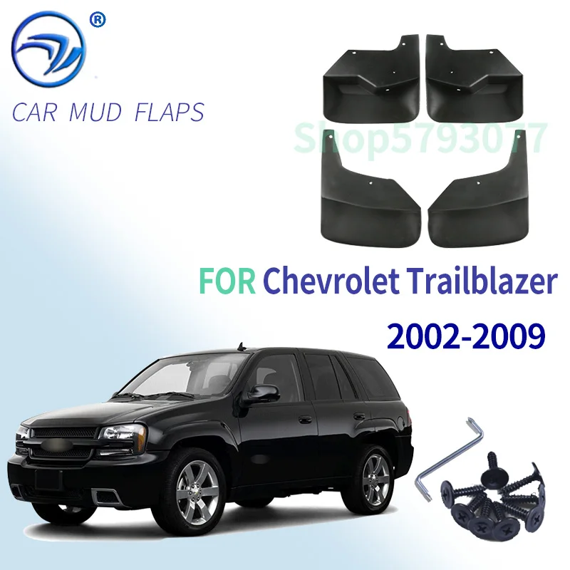 4 шт. передние и задние брызговики для Chevrolet Trailblazer 2002- 2003 2004 2005 2006 2007 2008 2009 SSR |