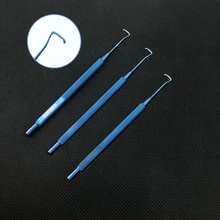 12 см Крючок для мышц хирургические офтальмологические инструменты офтальмологический крючок 8 мм/10 мм/12 мм титановый сплав