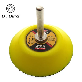 

3 Inch(75mm) Back-up Sanding Pad 3mm Shank M6 Thread for 3" Hook&Loop Sanding Discs for Random Orbital Dremel Tools Accessories