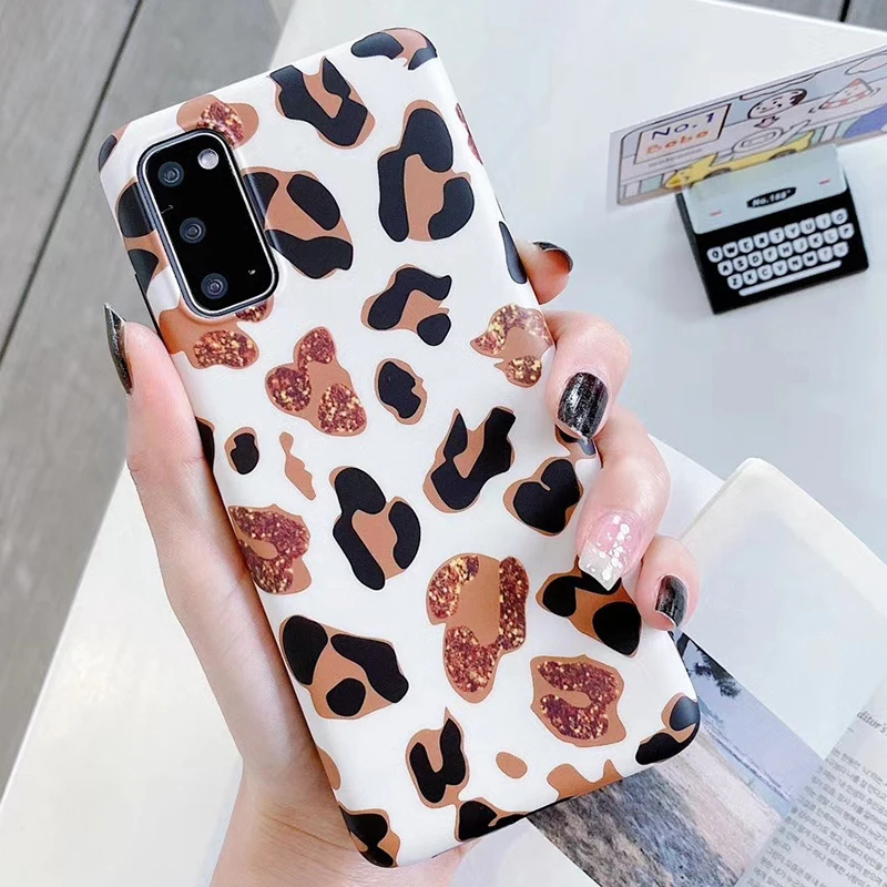 Fashion Leopard Print Phone Case Cover For Iphone 7 8 Plus SE 2020 iphone 11 Pro Max X XR Xs Max