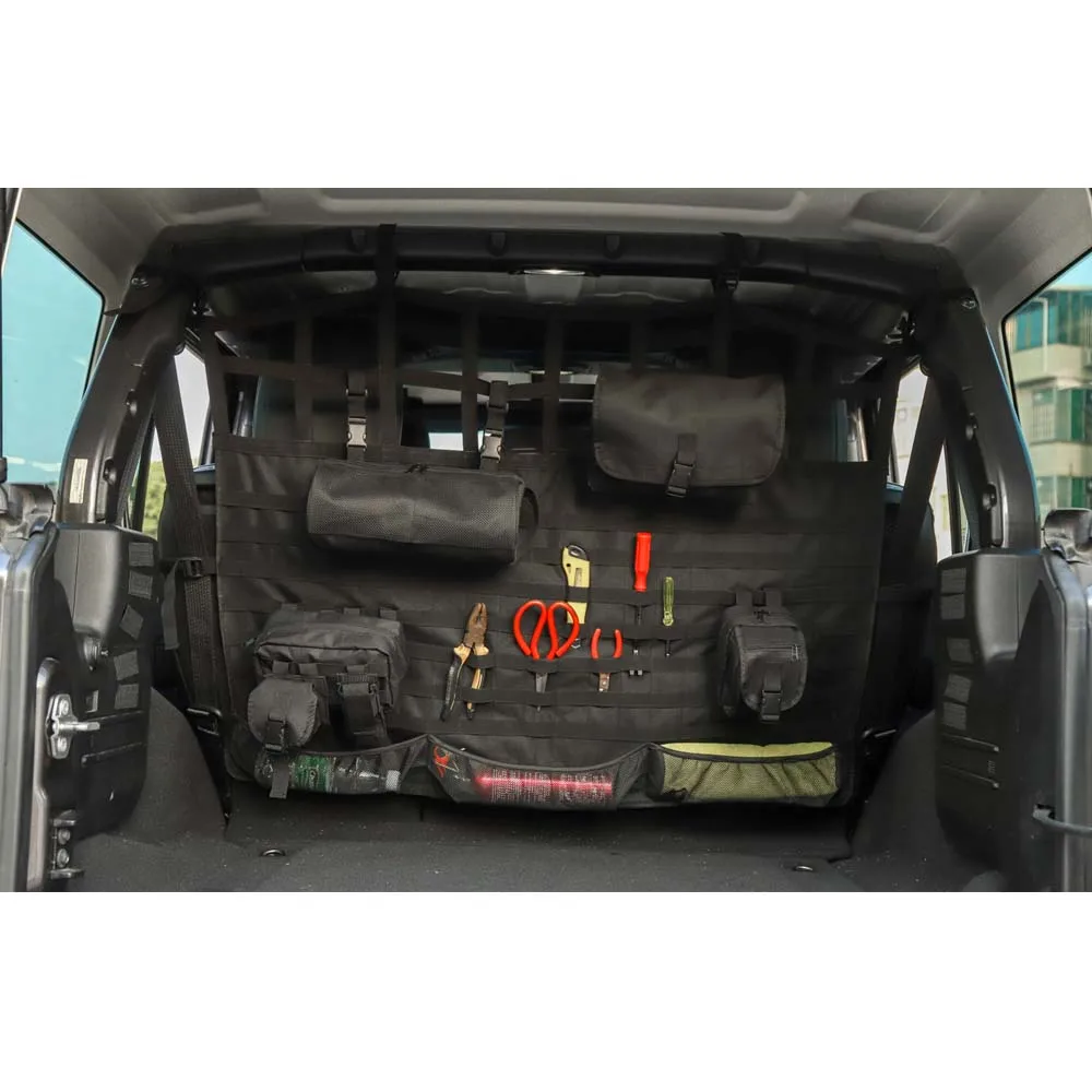 For Jeep Wrangler JL+ 4 Doors Car Trunk Storage Bag Car Tool Pocket Holder Interior Car Accessory