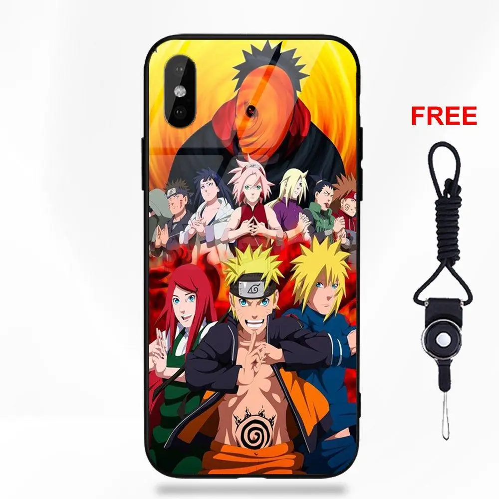 Японское аниме Наруто Shippuden плакат для Galaxy S8 S9 Plus для huawei Honor 7X P20 Lite mate 10 Pro Redmi 5 Note 5A 6 стеклянный чехол