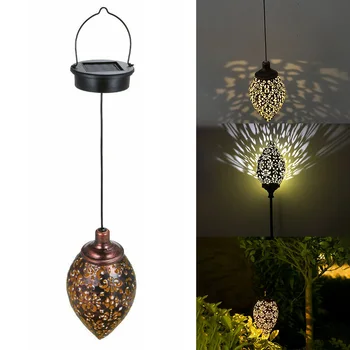 

Solar Lantern Light Hanging Solar Lantern Light Lawn Outdoor Courtyard Garden Iron Art Decoration Lamp Ornaments Night Light