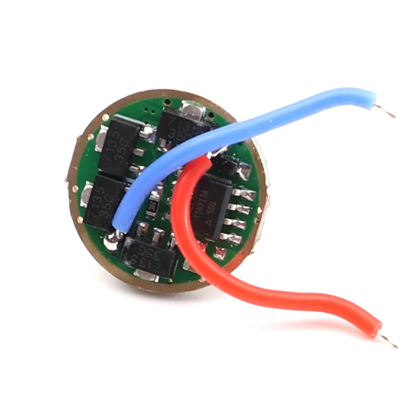 17mm AMC7135 x 12x10x8x3 pilote 2 groupe 8 mode 3 / 5 modes 7135 puces lampe de poche lecteur carte Mode mémoire Anti-inverse