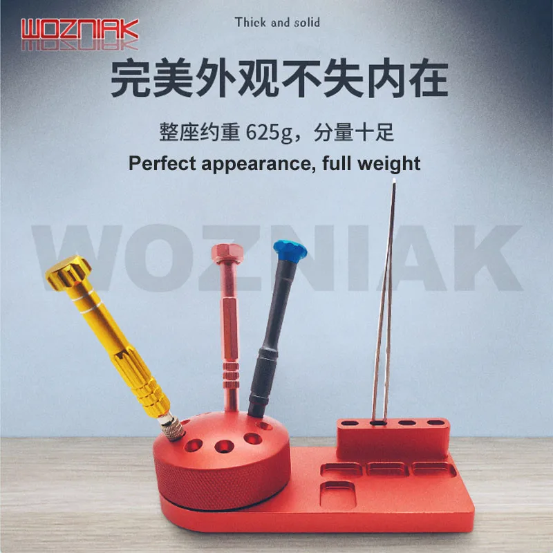 

WOZNIAK Magnetic Rotating Tools Receiving Box Aluminium alloy Tweezers Bolt driver Screw Storage Rack