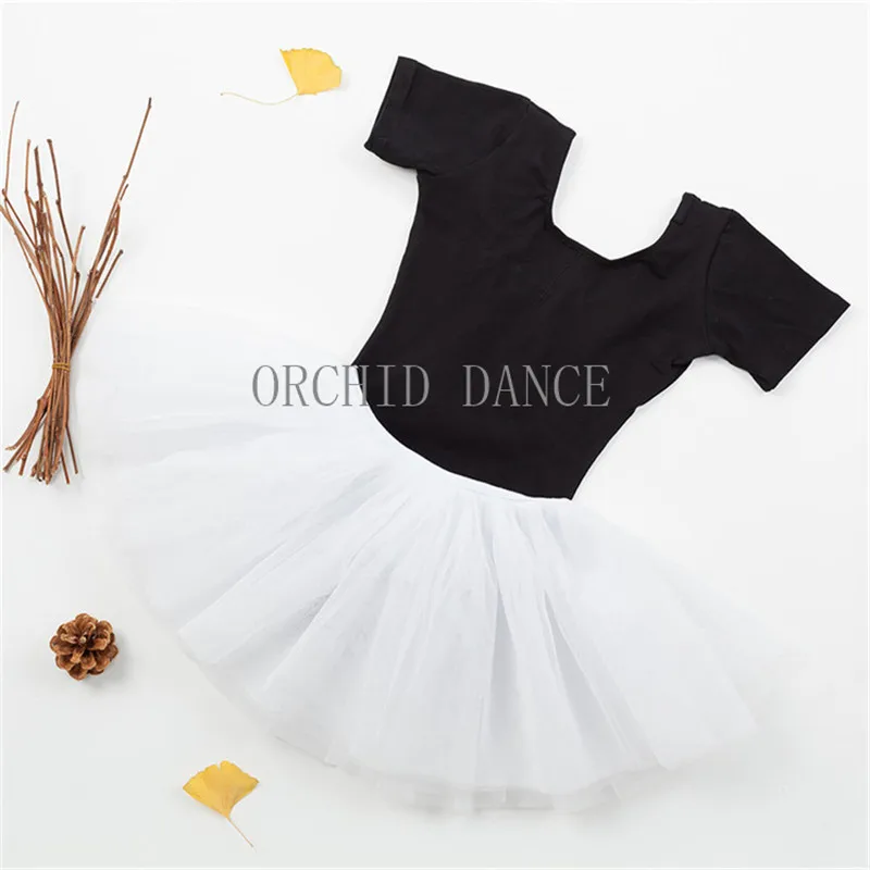 Недорогой комплект одежды для балета и танцев для девочек - Color: Black