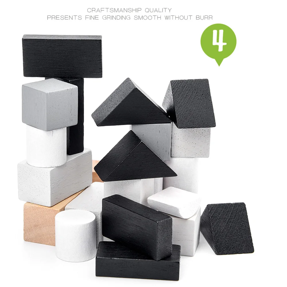 Деревянные строительные домино с блоками Tangram паззлы рыбалка игра образование детская игрушка