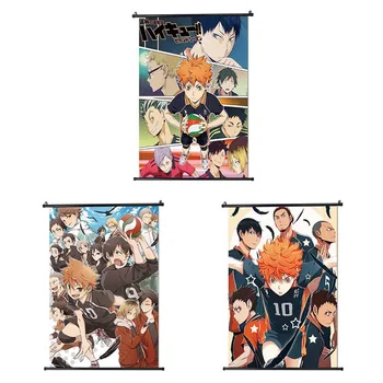 

Japanese Cartoon Haikyuu Poster Volleyball Boy Art Painting Anime Prints Wall Sticker for Room Decoration