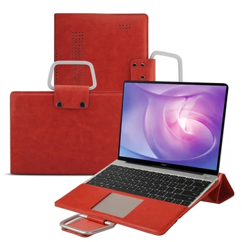 

Tablet Case For Huawei MateBook 13 Inch 2020 Case Laptop Bag Handbag Multi-Function Metal Handle Ring Notebook Protective Case