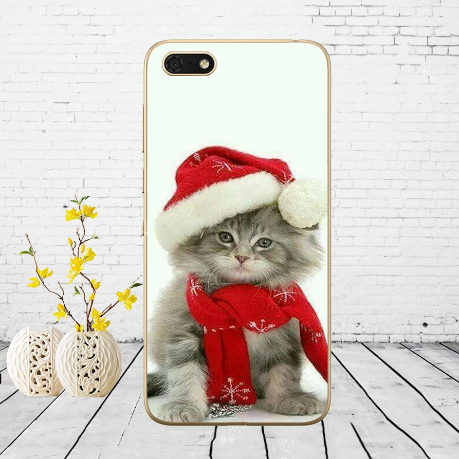 308DD happy New Year merry Christmas Soft Silicone Cover Case for Huawei honor 9 10 Lite 7A 5.45 7a pro 7c 5.7 inch 7x 8x case