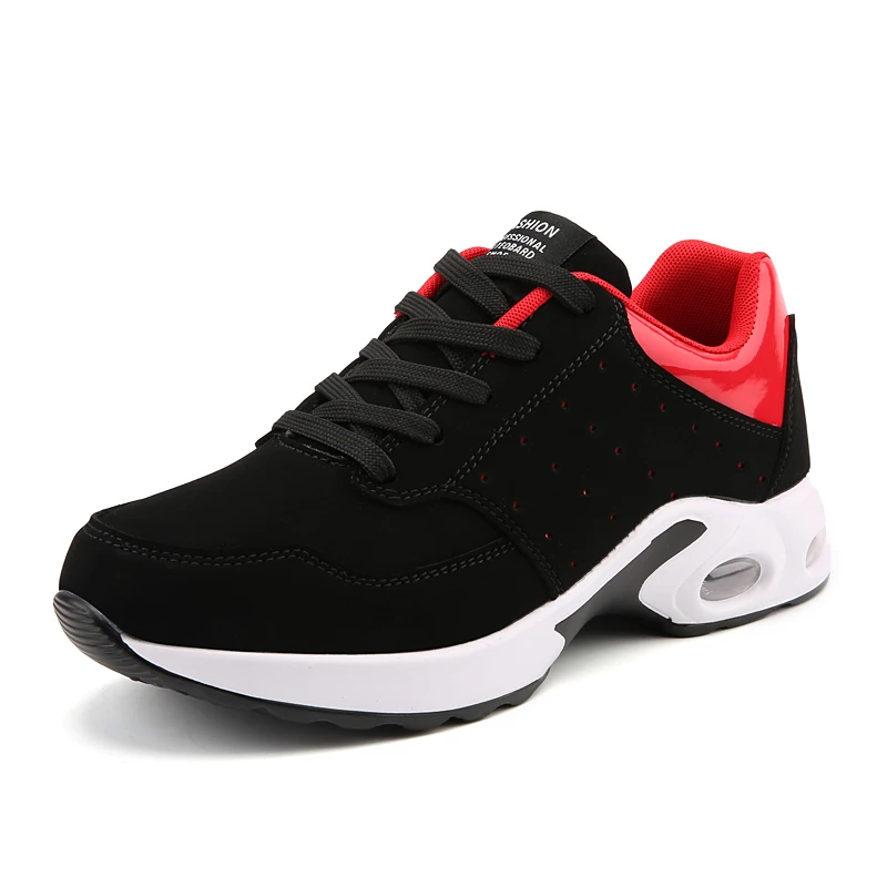 Tenis feminino; теннисная обувь для женщин; черные кожаные кроссовки; зимняя плюшевая мужская спортивная обувь; кроссовки на платформе; Zapatos De Mujer - Цвет: Красный