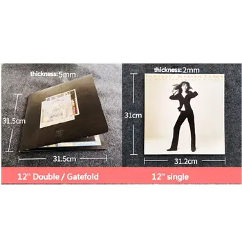 

10Pcs/Bag PVC Double-sided Record Protective Sleeves Flat Open Top Bag Cover for 12'' Double LP 2LP Vinyl Records