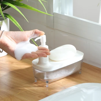 

Modern Minimalist Bathroom Seamless Manual Soap Dispenser Creative Soap Dispenser Boat Type Soap Box Soap Dispenser