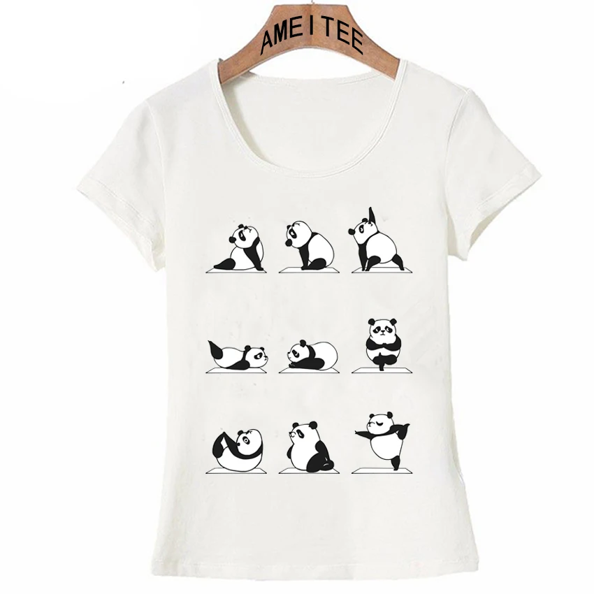 Super cute panda exercise yog a T shirt 