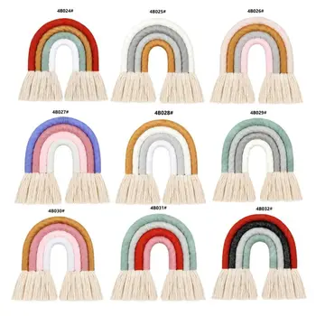 

Rainbow Wall Decor for Bedroom Nursery Baby Kids Rooms Tapestry Wall Hanging K1MF