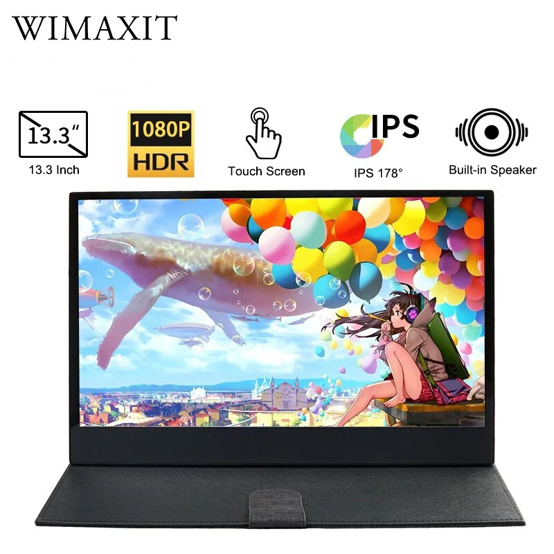 Портативный монитор 13 3 &quotLCD USB Type C Hdmi игровой IPS 1080p HD дисплей для PS4 ноутбука