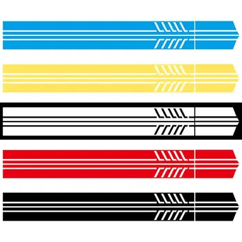 

2pcs Car Side Body Sticker Vinyl Decal Long Stripe Car Sticker DIY Car Body Decals 220*11.5cm