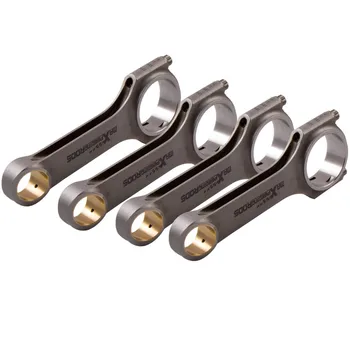 

H Beam 4340 134mm Connecting Rods For Opel Vauxhall Frontera 2.4L CIH Conrods Con Rods Floating Piston Pin Bielle