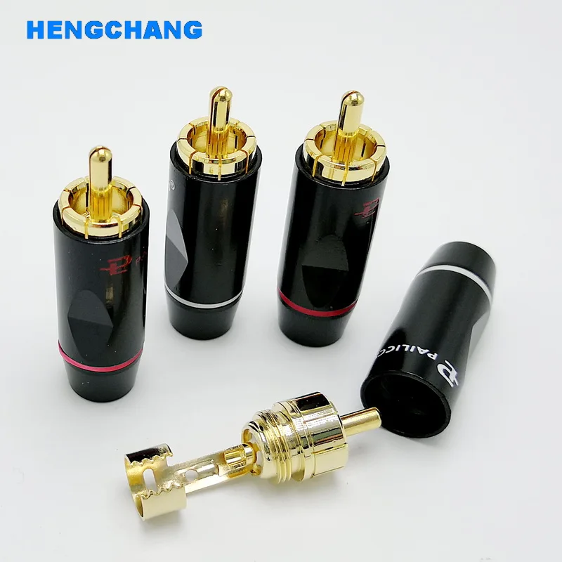 DIY RCA разъем для DIY HIFI позолоченный Аудио кабель RCA Мужской Аудио Видео разъем золотой адаптер для кабеля 6 шт./лот