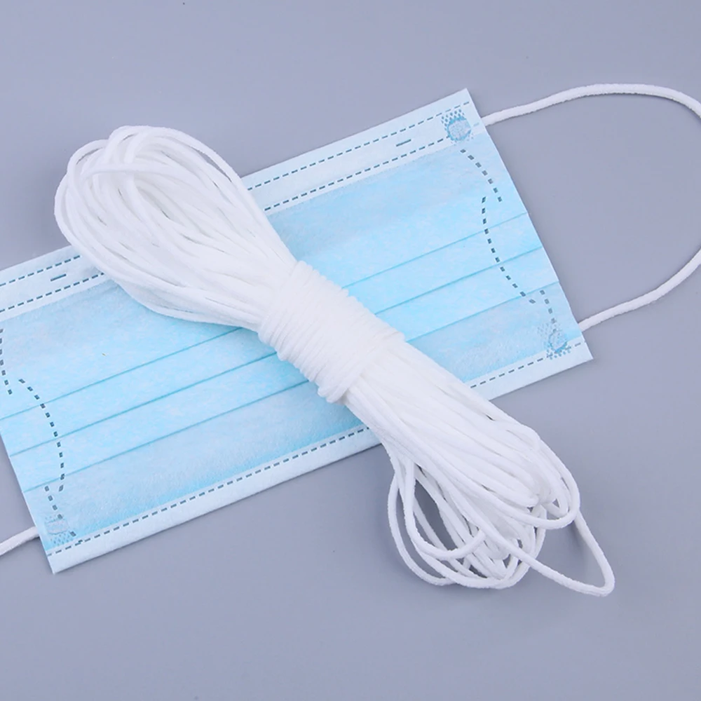 

Disposable Mask Elastic Bands for DIY Mouth Mask 10/30/50 Meters Mask Rope Rubber Bands String Mask Ear Cords Round Elastic Band