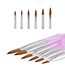 6 шт./компл. гель щетки для полировки инструмент гель карандаш для рисования ногтей инструменты для ногтей кисть для нанесения точек, рисования ручка Нейл-арт