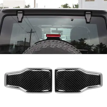 

Rear Door Window Hinge Cover Trim Fits for Jeep Wrangler JL 2018+ Interior Mouldings Carbon Fiber Style Car Accessory