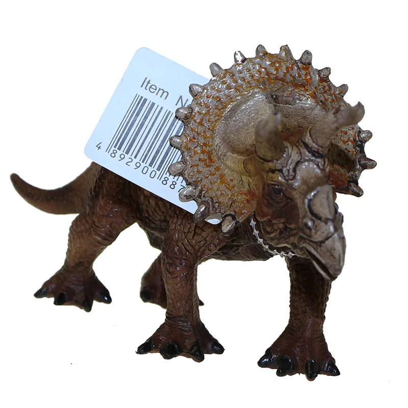 

03 Triceratops Simulated Dinosaur Models Toy Solid PVC Material Stand-up Bag