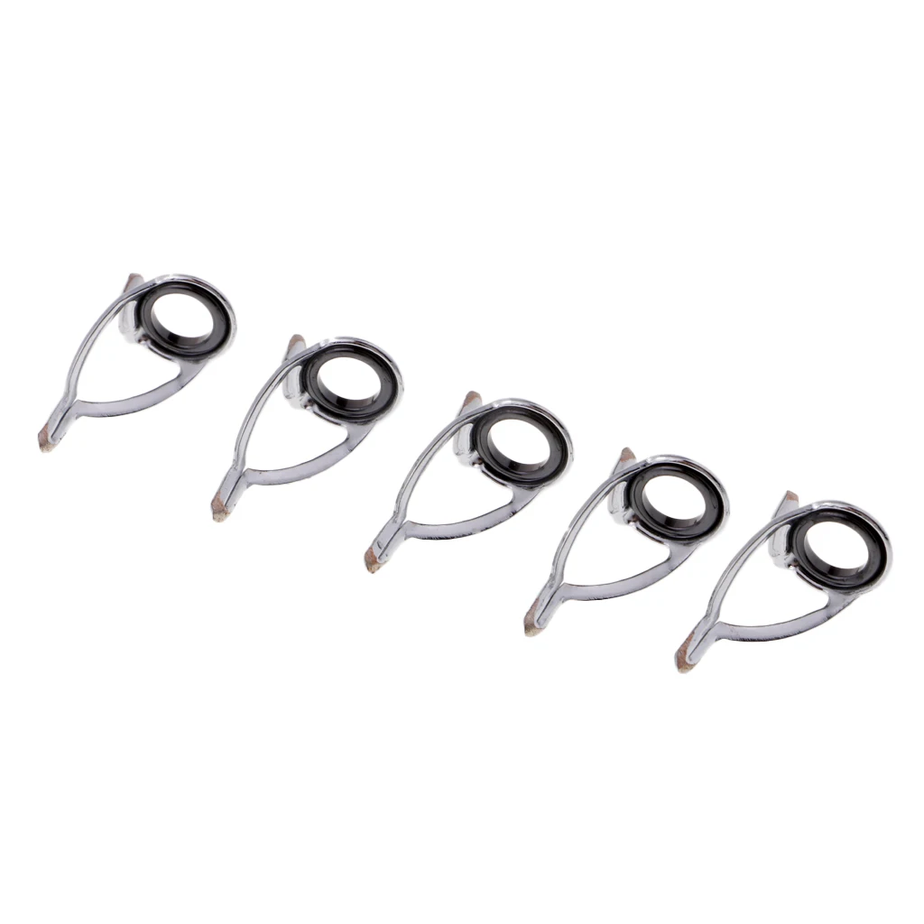 

5pcs Fishing Rod Line Ring Casting Rod Pole Repair Kit Rod Guides Eyes 4.8mm