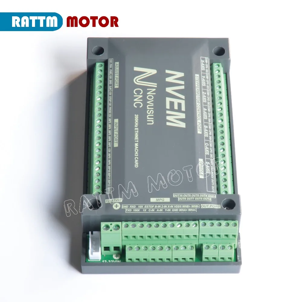 4-Achse NVEM Mach3 Ethernet Motion Controller Card CNC Stepper Motor Control a0l 