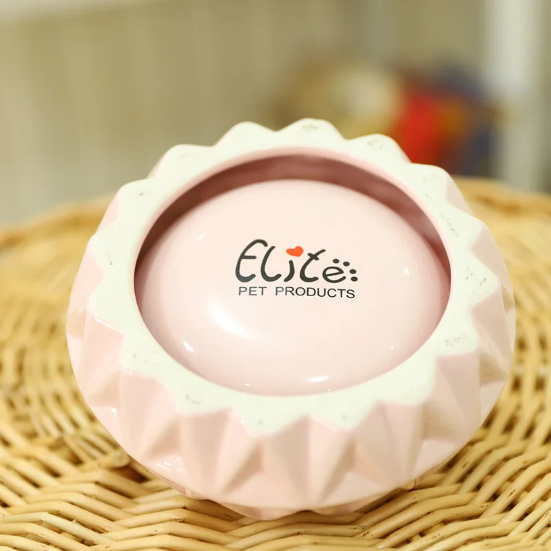 Керамическая чаша креативная емкость для еды домашних животных кошек миска